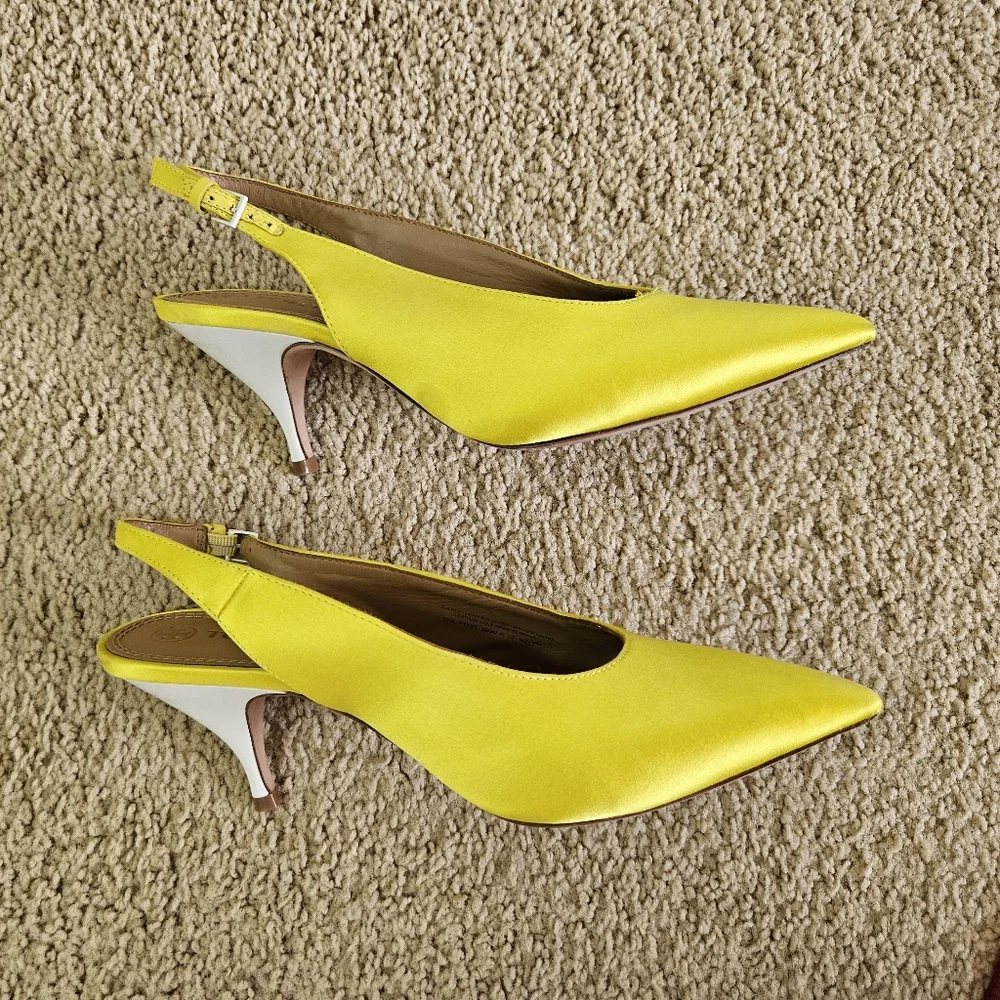 Tory Burch Elegant Pointed Slingback Pumps Size 9M - Picture 10 of 12